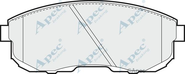 APEC BRAKING stabdžių trinkelių rinkinys, diskinis stabdys PAD669
